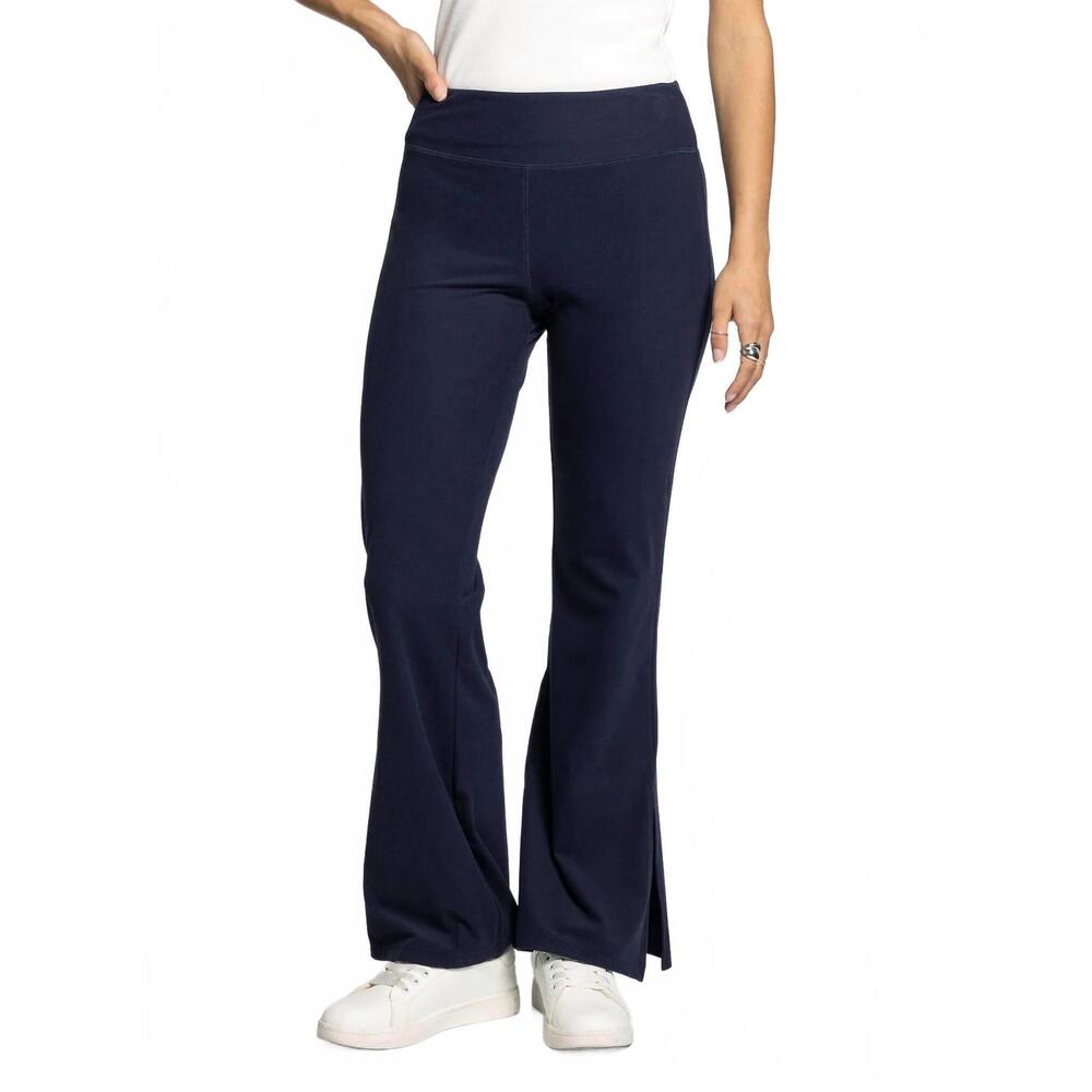 NEW THREAD & SUPPLY polina flare leg pants in navy